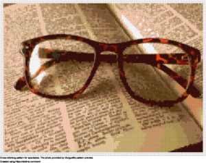 Free Spectacles cross-stitching design