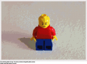 Free Lego cross-stitching design