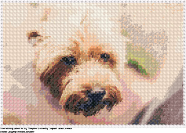 Free Dog cross-stitching design